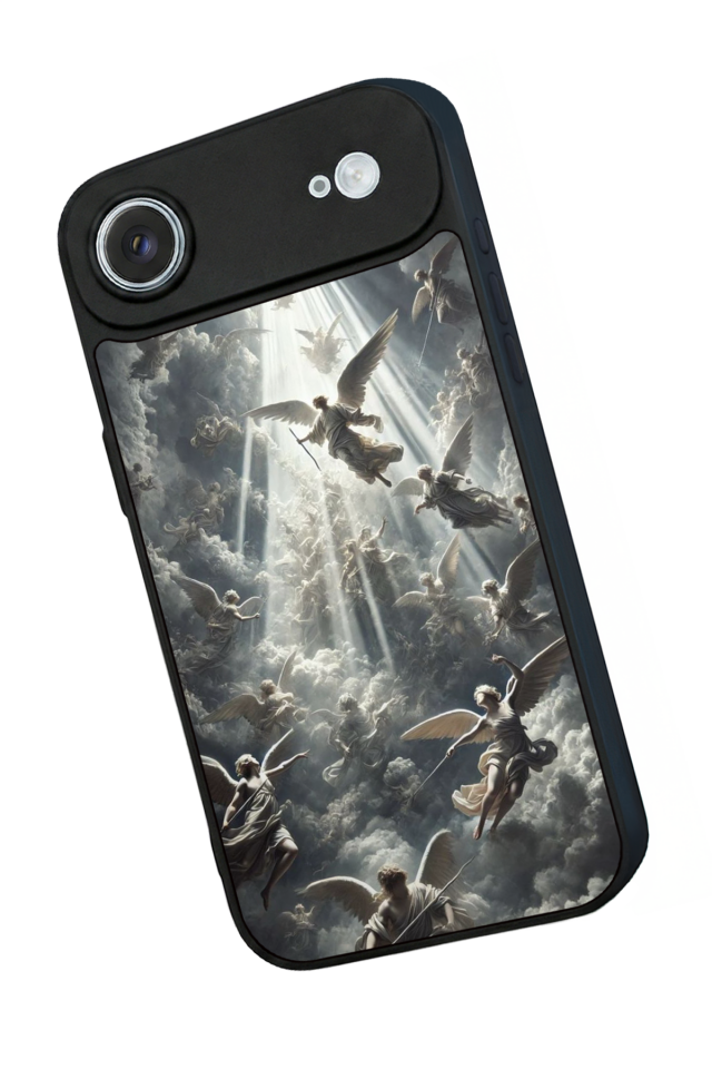 iPhone 17 Air Uyumlu Melek Tasarımlı Glossy Premium Kılıf