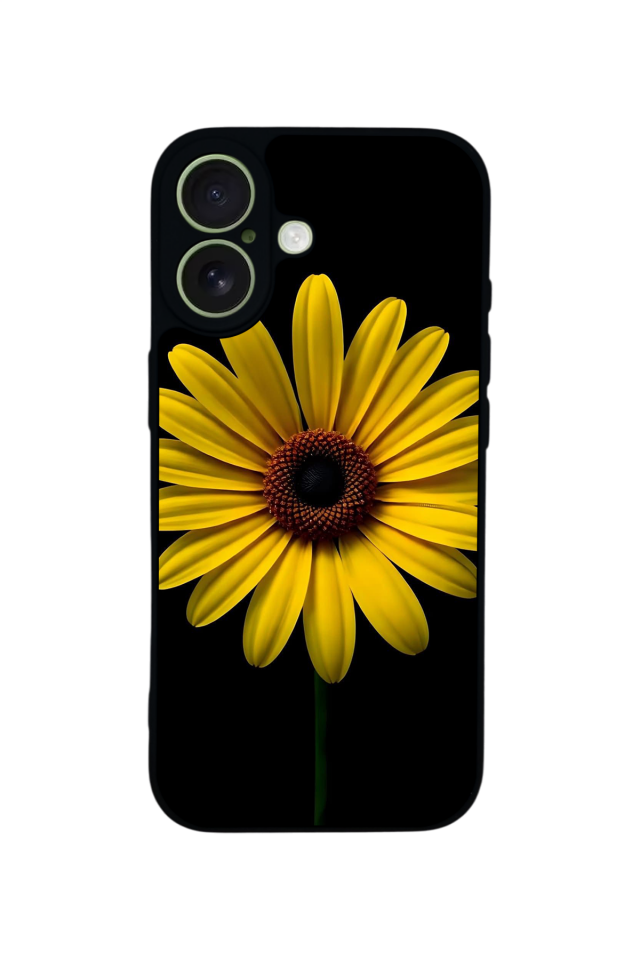 iPhone 17 Uyumlu Papatya Tasarımlı Glossy Premium Kılıf