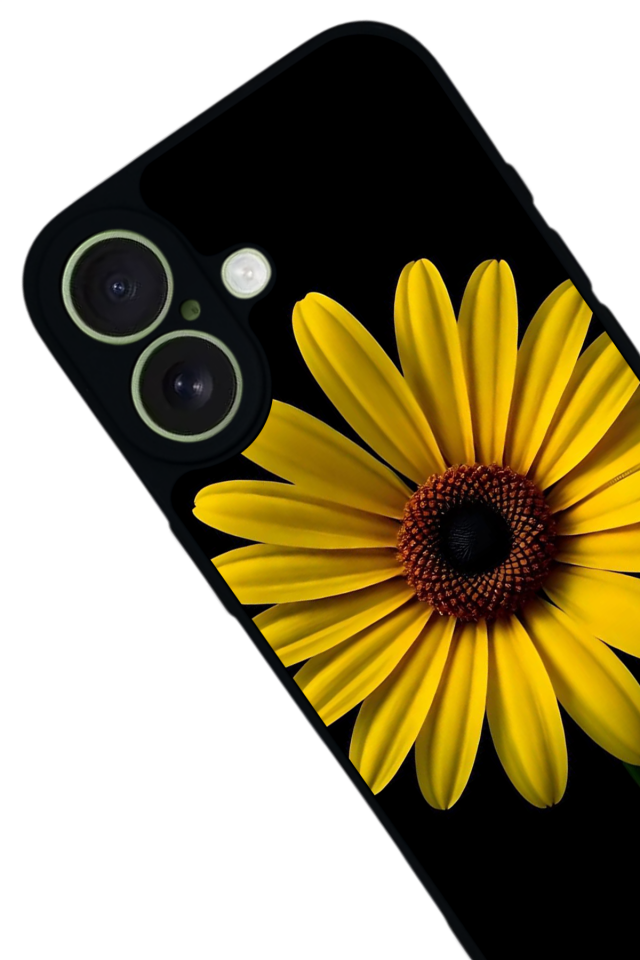 iPhone 17 Uyumlu Papatya Tasarımlı Glossy Premium Kılıf
