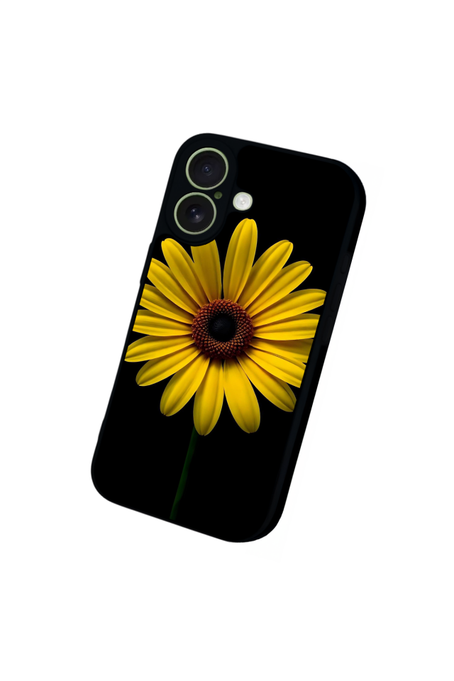 iPhone 17 Uyumlu Papatya Tasarımlı Glossy Premium Kılıf
