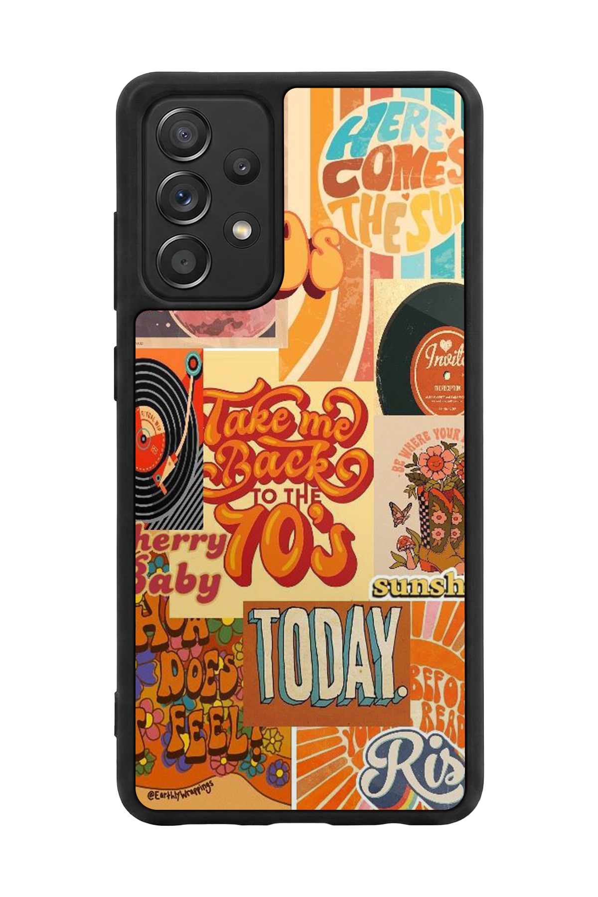 Samsung Galaxy A72 Uyumlu Poster Tasarımlı Glossy Premium Kılıf