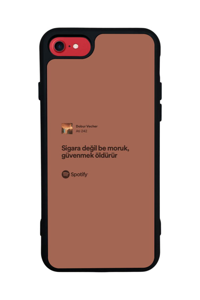 iPhone SE Uyumlu Sarki Sozleri Tasarımlı Glossy Premium Kılıf