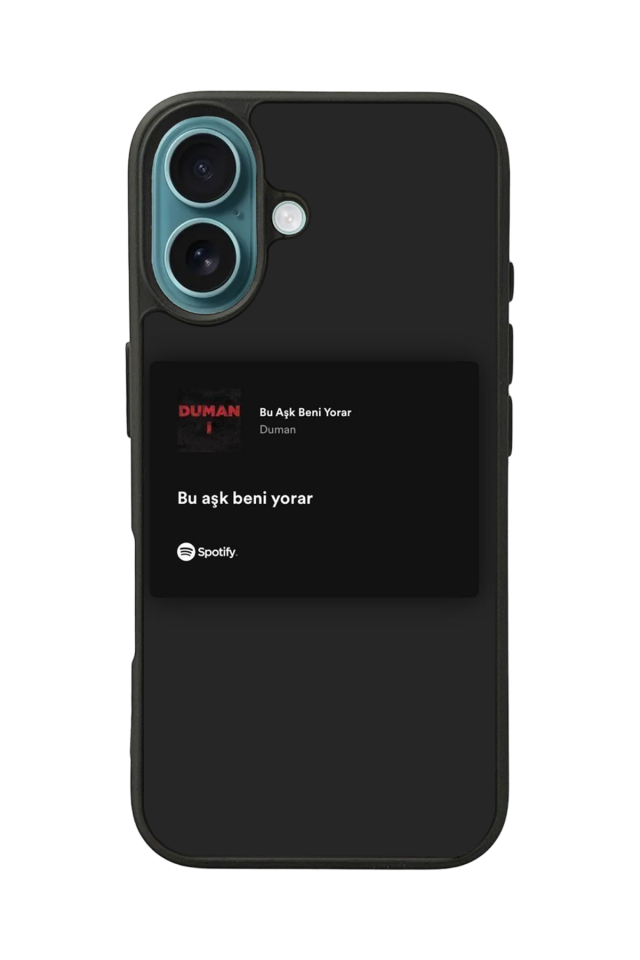 iPhone 16 Plus Uyumlu Sarki Sozleri Tasarımlı Glossy Premium Kılıf