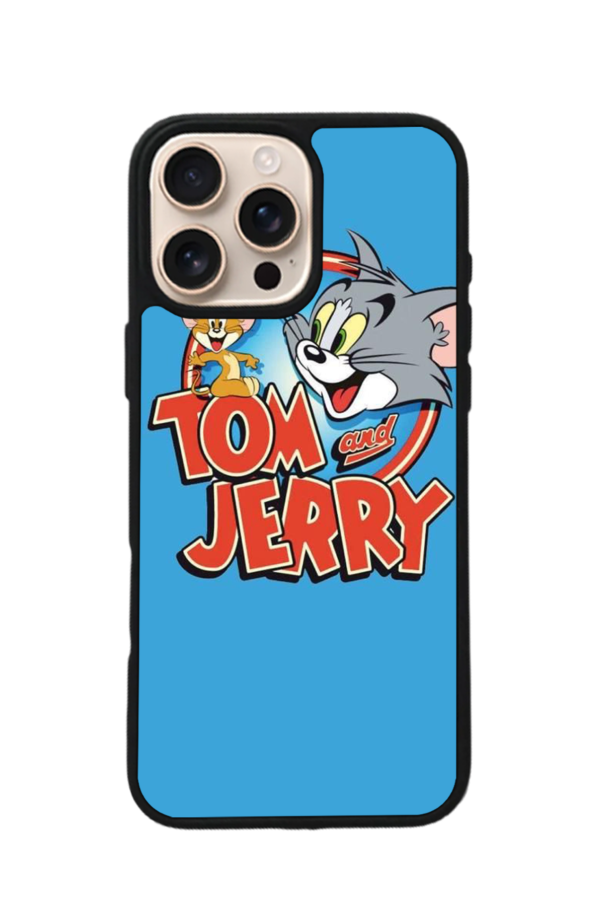 iPhone 15 Pro Uyumlu Tom And Jerry Tasarımlı Glossy Premium Kılıf