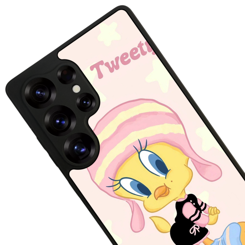 Samsung Galaxy S25 Ultra Uyumlu Tweety Tasarımlı Glossy Premium Kılıf