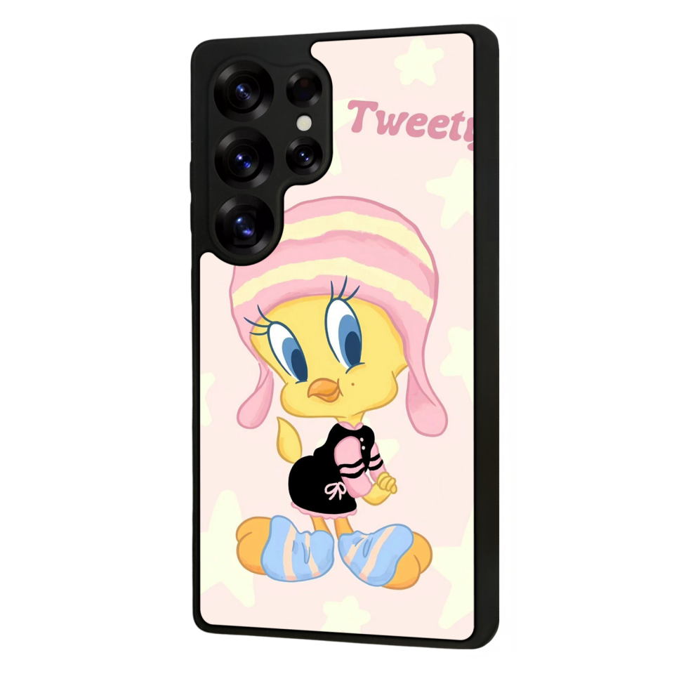 Samsung Galaxy S25 Ultra Uyumlu Tweety Tasarımlı Glossy Premium Kılıf