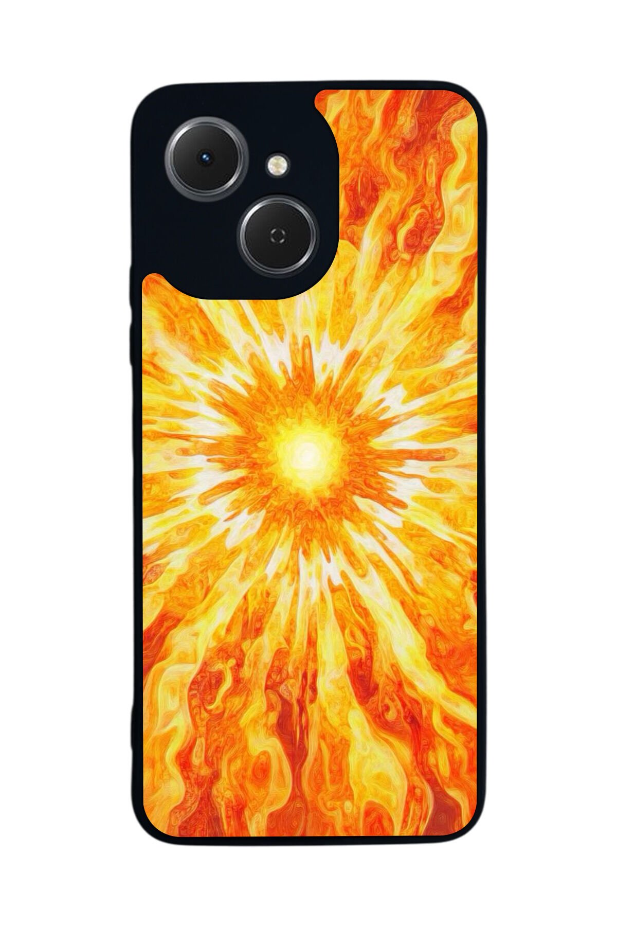 Tecno Spark 40C Uyumlu Güneş Tasarımlı Glossy Premium Kılıf