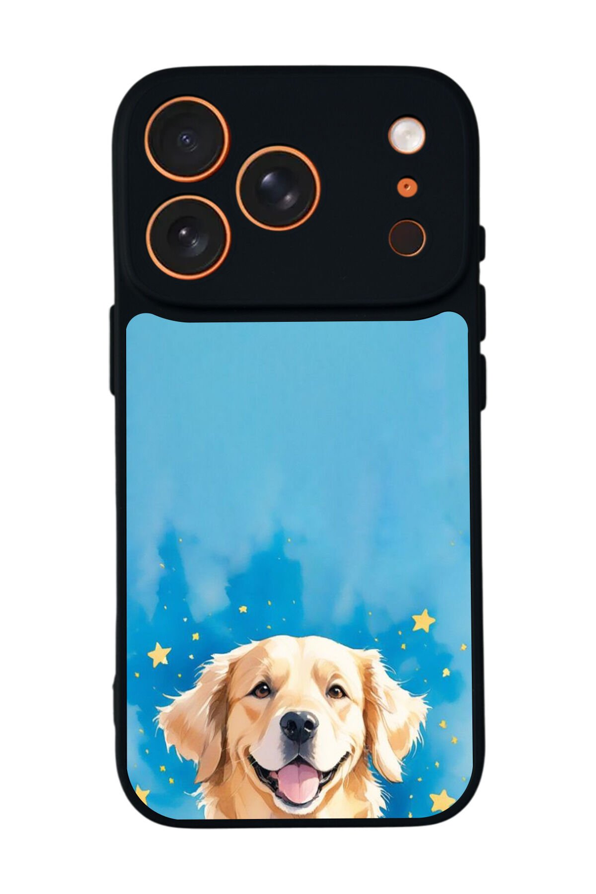 iPhone 17 Pro Uyumlu Golden Kopek Tasarımlı Glossy Premium Kılıf