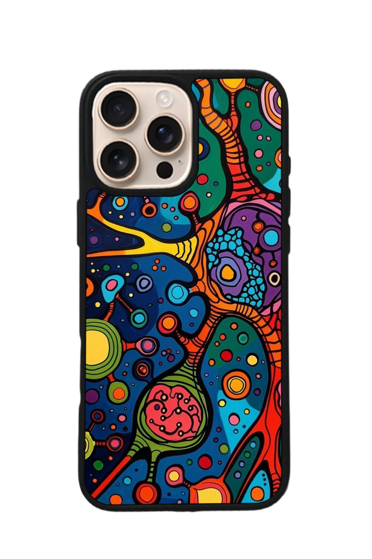 iPhone 16 Pro Uyumlu Abstract Tasarımlı Glossy Premium Kılıf
