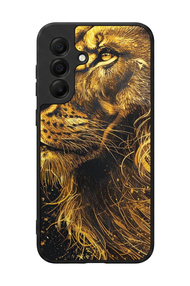 Samsung Galaxy A17 Uyumlu Aslan Tasarımlı Glossy Premium Kılıf