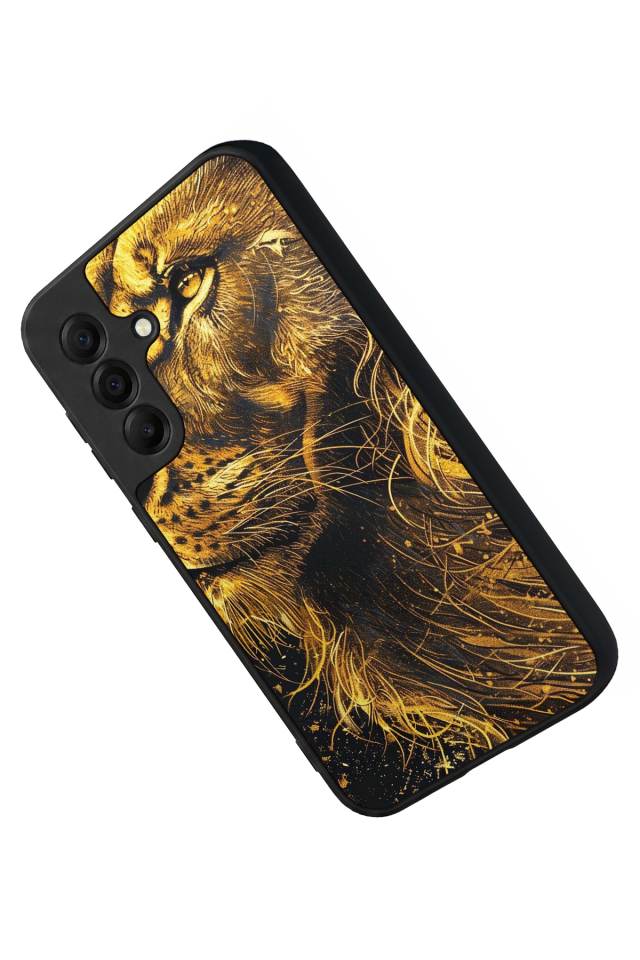 Samsung Galaxy A17 Uyumlu Aslan Tasarımlı Glossy Premium Kılıf