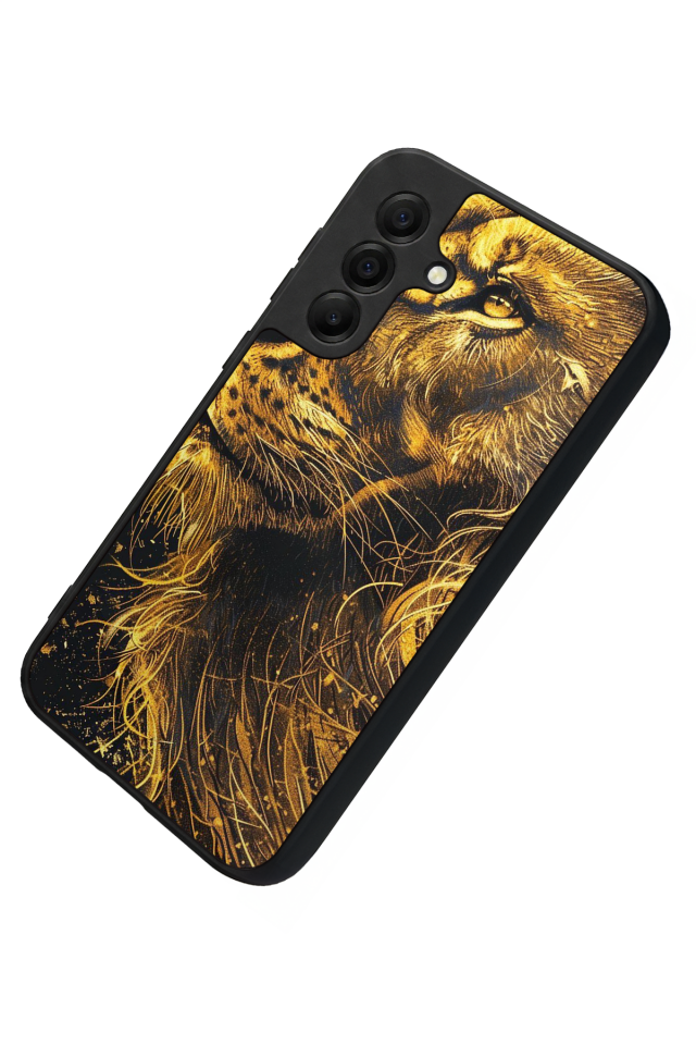 Samsung Galaxy A17 Uyumlu Aslan Tasarımlı Glossy Premium Kılıf