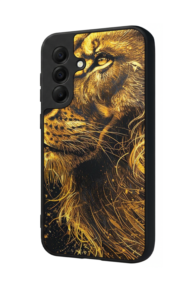 Samsung Galaxy A17 Uyumlu Aslan Tasarımlı Glossy Premium Kılıf