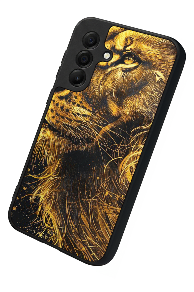Samsung Galaxy A17 Uyumlu Aslan Tasarımlı Glossy Premium Kılıf