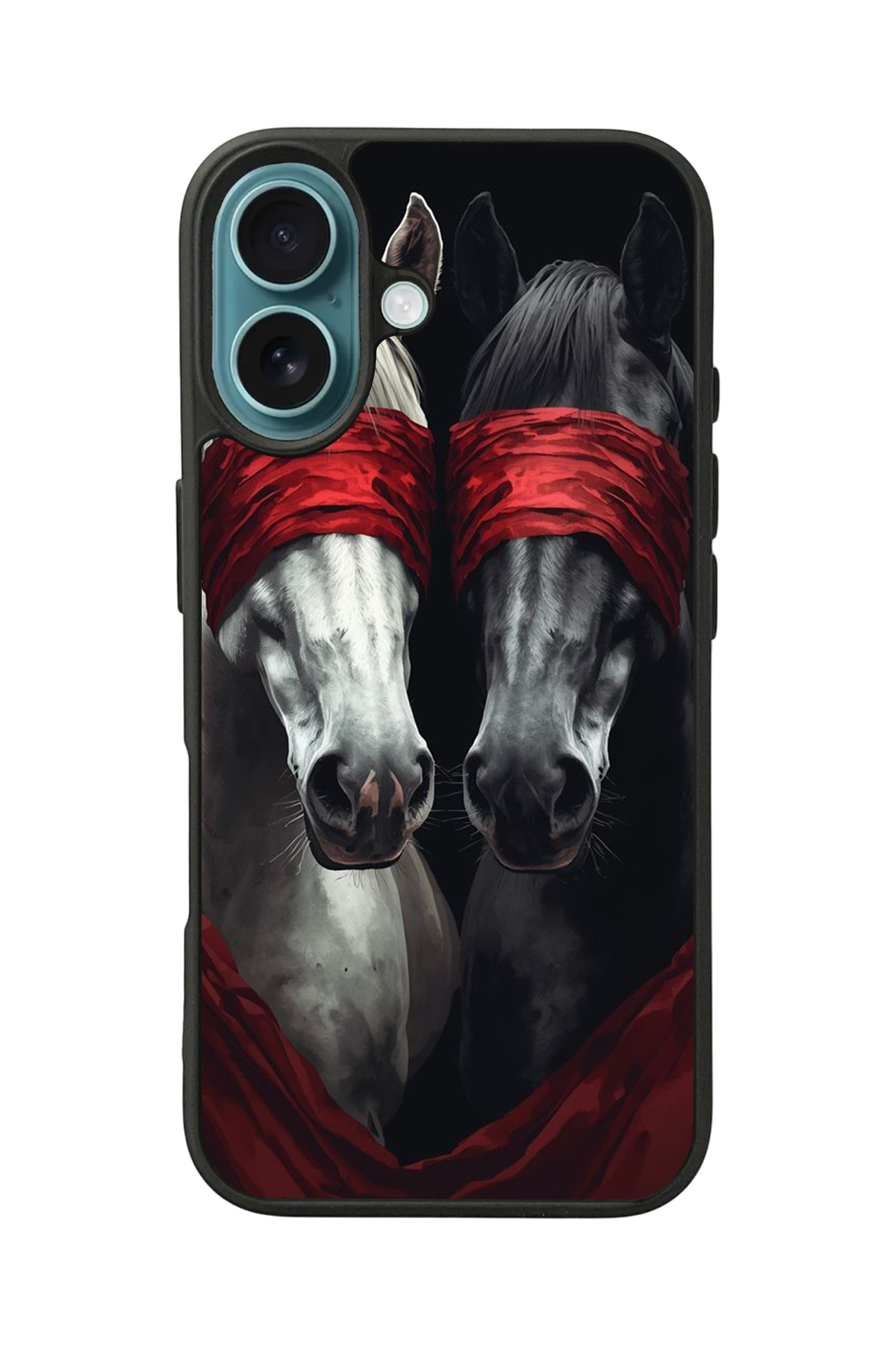 iPhone 16 Uyumlu At Horse Tasarımlı Glossy Premium Kılıf