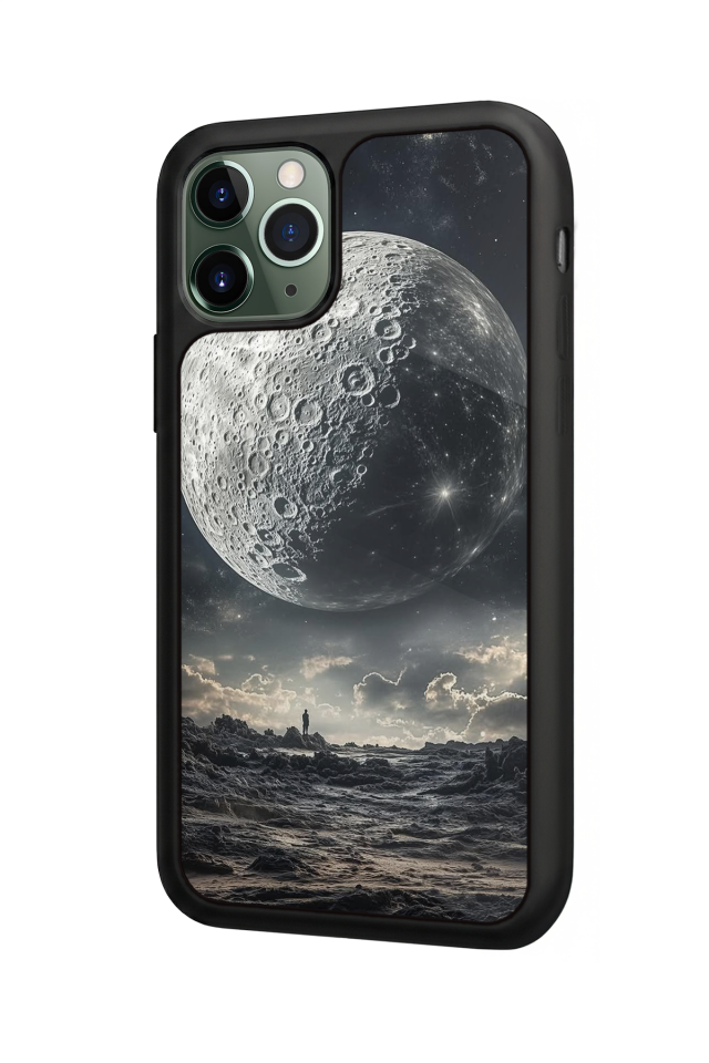 iPhone 11 Pro Uyumlu Ay Tasarımlı Glossy Premium Kılıf