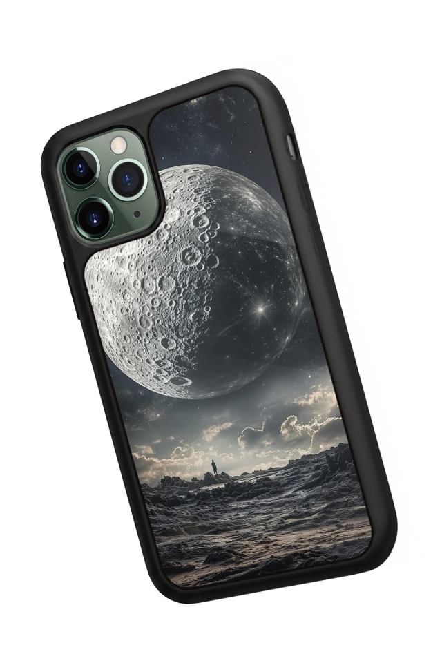 iPhone 11 Pro Uyumlu Ay Tasarımlı Glossy Premium Kılıf