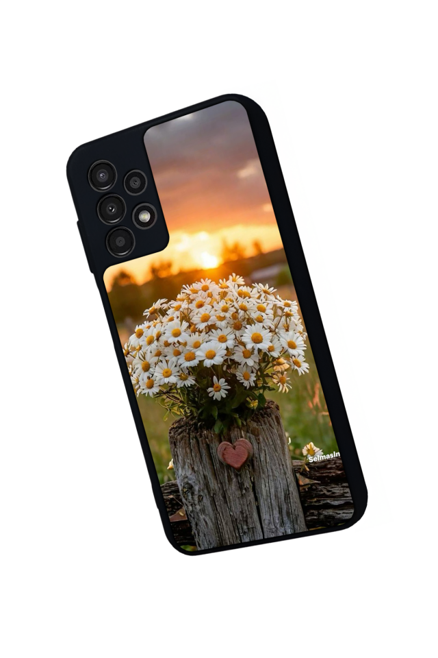 Samsung Galaxy A23 Uyumlu Cicek Tasarımlı Glossy Premium Kılıf