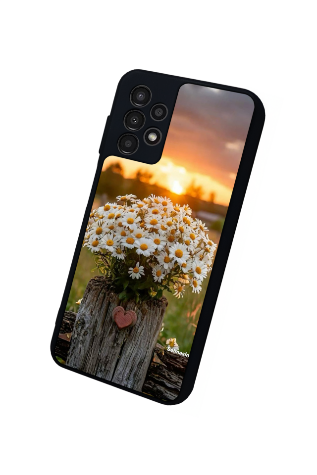 Samsung Galaxy A23 Uyumlu Cicek Tasarımlı Glossy Premium Kılıf