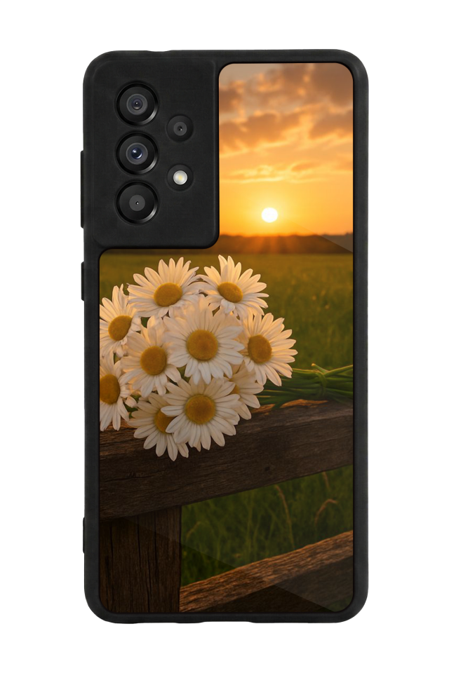 Samsung Galaxy A73 Uyumlu Cicek Tasarımlı Glossy Premium Kılıf
