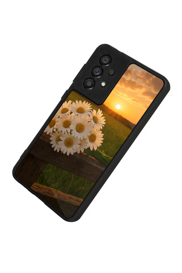 Samsung Galaxy A73 Uyumlu Cicek Tasarımlı Glossy Premium Kılıf