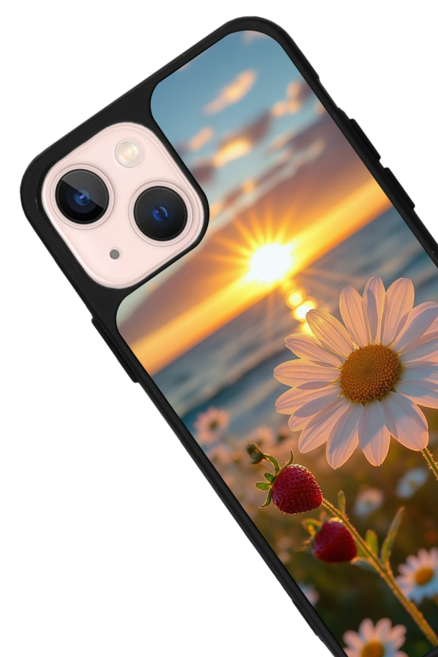 iPhone 14 Plus Uyumlu Cicek Tasarımlı Glossy Premium Kılıf