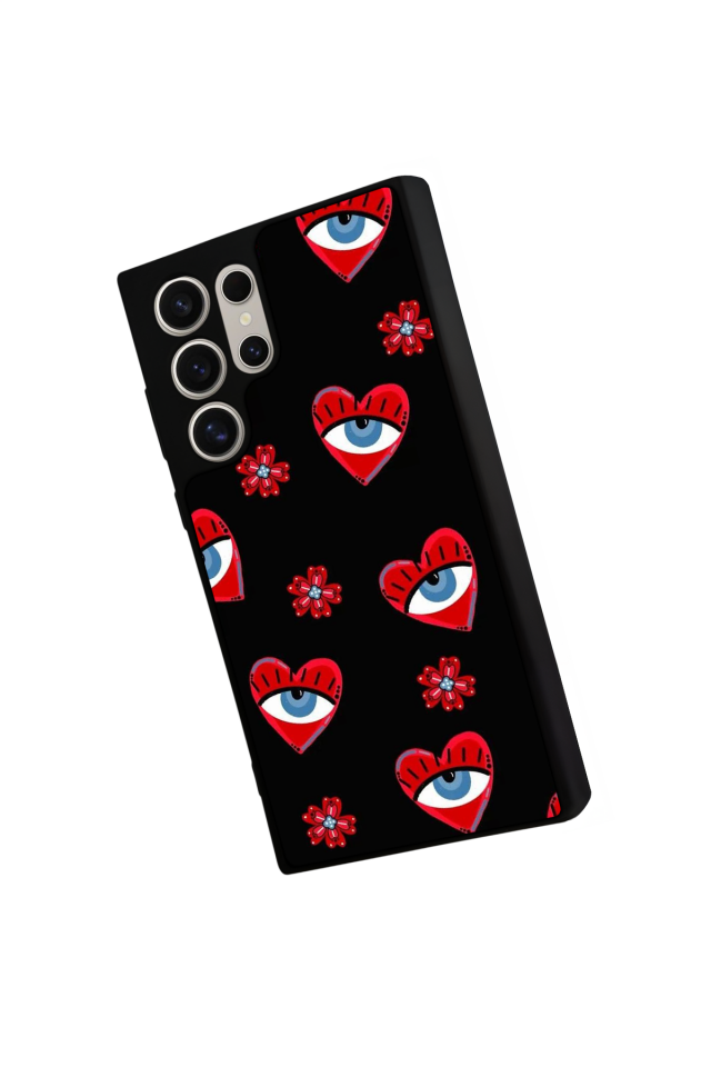 Samsung Galaxy S23 Ultra Uyumlu Göz Tasarımlı Glossy Premium Kılıf