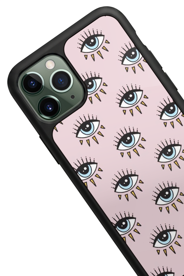 iPhone 11 Pro Uyumlu Göz Tasarımlı Glossy Premium Kılıf