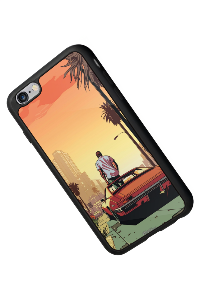 iPhone 6 Plus Uyumlu GTA Tasarımlı Glossy Premium Kılıf