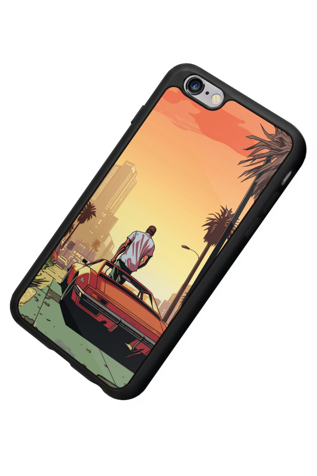 iPhone 6 Plus Uyumlu GTA Tasarımlı Glossy Premium Kılıf