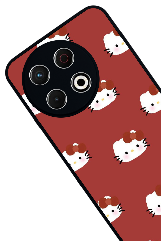 Tecno Spark 30 Pro Uyumlu HelloKitty Tasarımlı Glossy Premium Kılıf