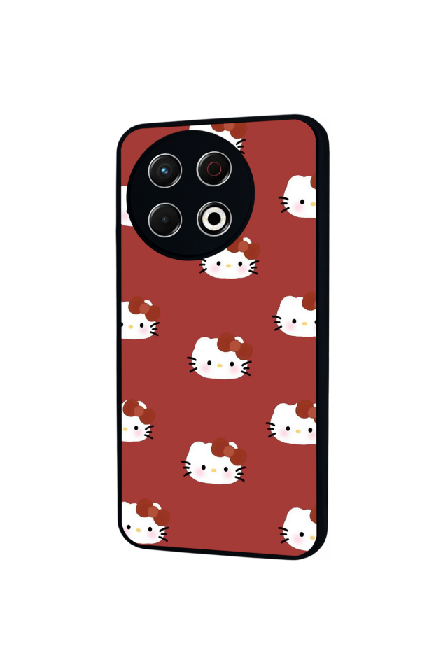 Tecno Spark 30 Pro Uyumlu HelloKitty Tasarımlı Glossy Premium Kılıf