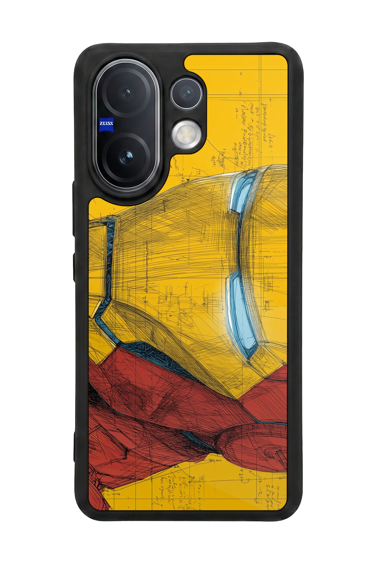 Vivo V60 Uyumlu  Iron Man ( Demir Adam ) Tasarımlı Glossy Premium Kılıf