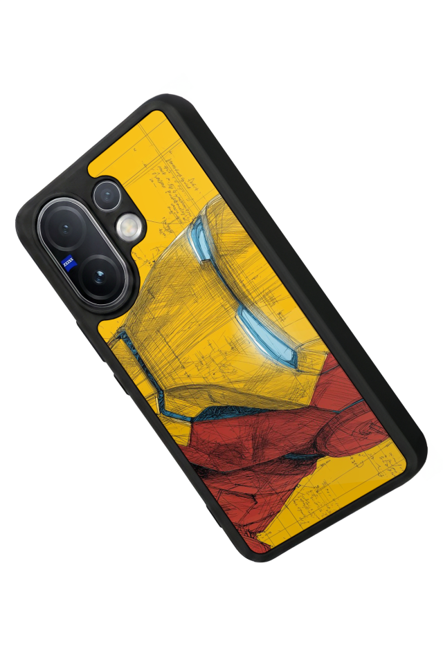 Vivo V60 Uyumlu  Iron Man ( Demir Adam ) Tasarımlı Glossy Premium Kılıf