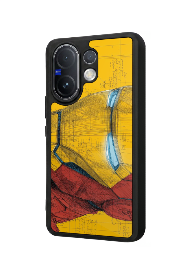 Vivo V60 Uyumlu  Iron Man ( Demir Adam ) Tasarımlı Glossy Premium Kılıf