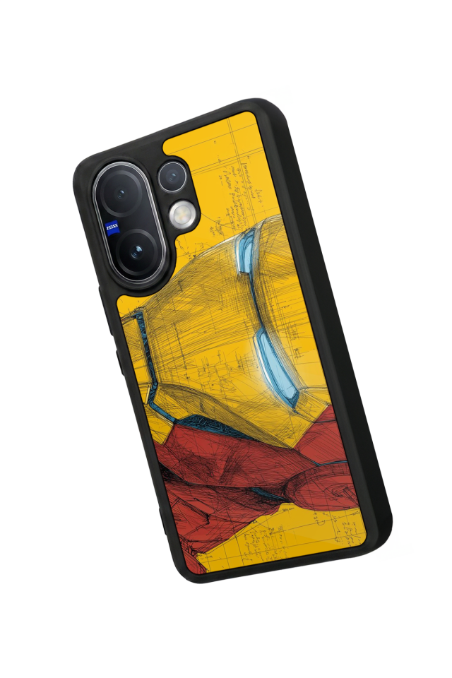 Vivo V60 Uyumlu  Iron Man ( Demir Adam ) Tasarımlı Glossy Premium Kılıf