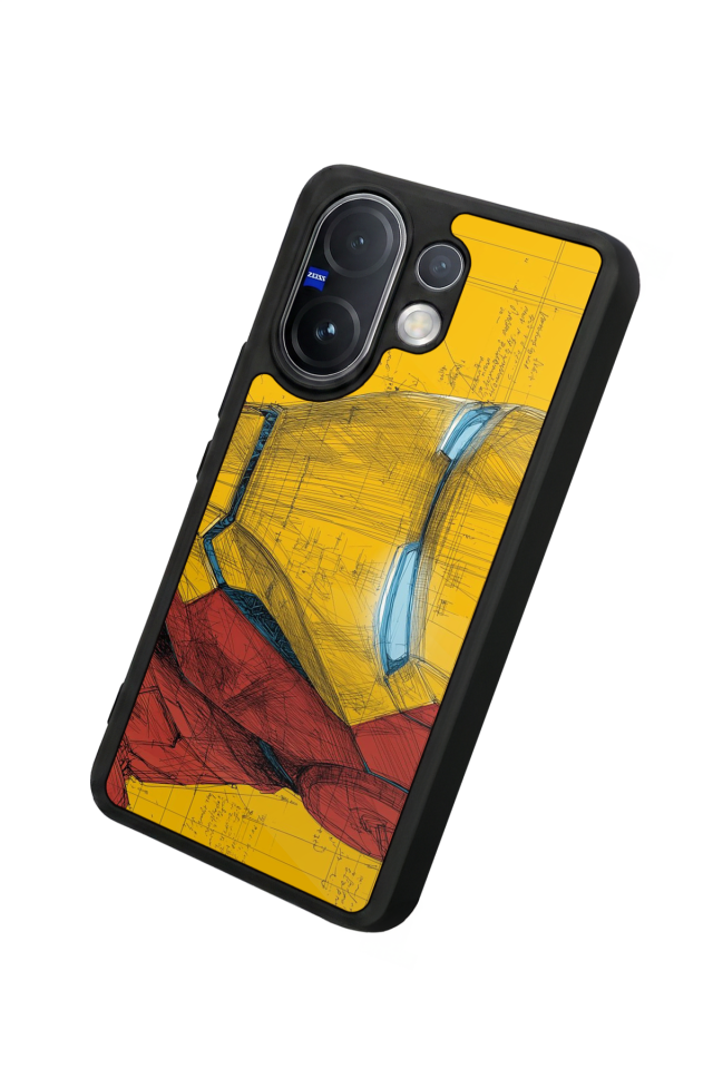 Vivo V60 Uyumlu  Iron Man ( Demir Adam ) Tasarımlı Glossy Premium Kılıf