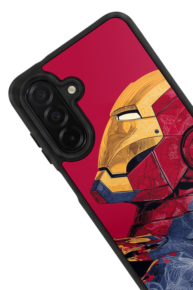 Samsung Galaxy A56 Uyumlu  Iron Man ( Demir Adam ) Tasarımlı Glossy Premium Kılıf