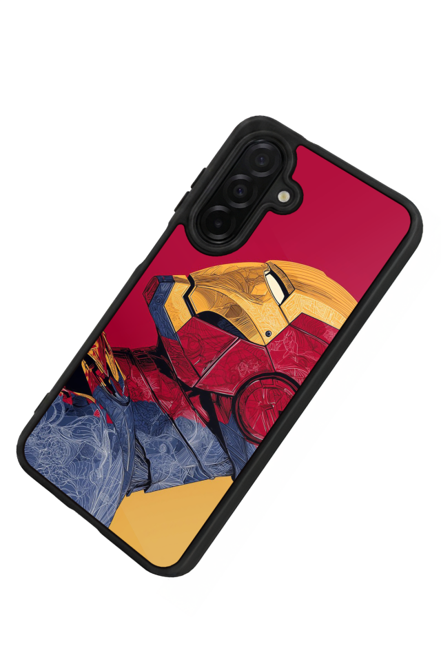 Samsung Galaxy A56 Uyumlu  Iron Man ( Demir Adam ) Tasarımlı Glossy Premium Kılıf