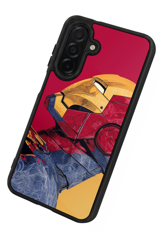 Samsung Galaxy A56 Uyumlu  Iron Man ( Demir Adam ) Tasarımlı Glossy Premium Kılıf