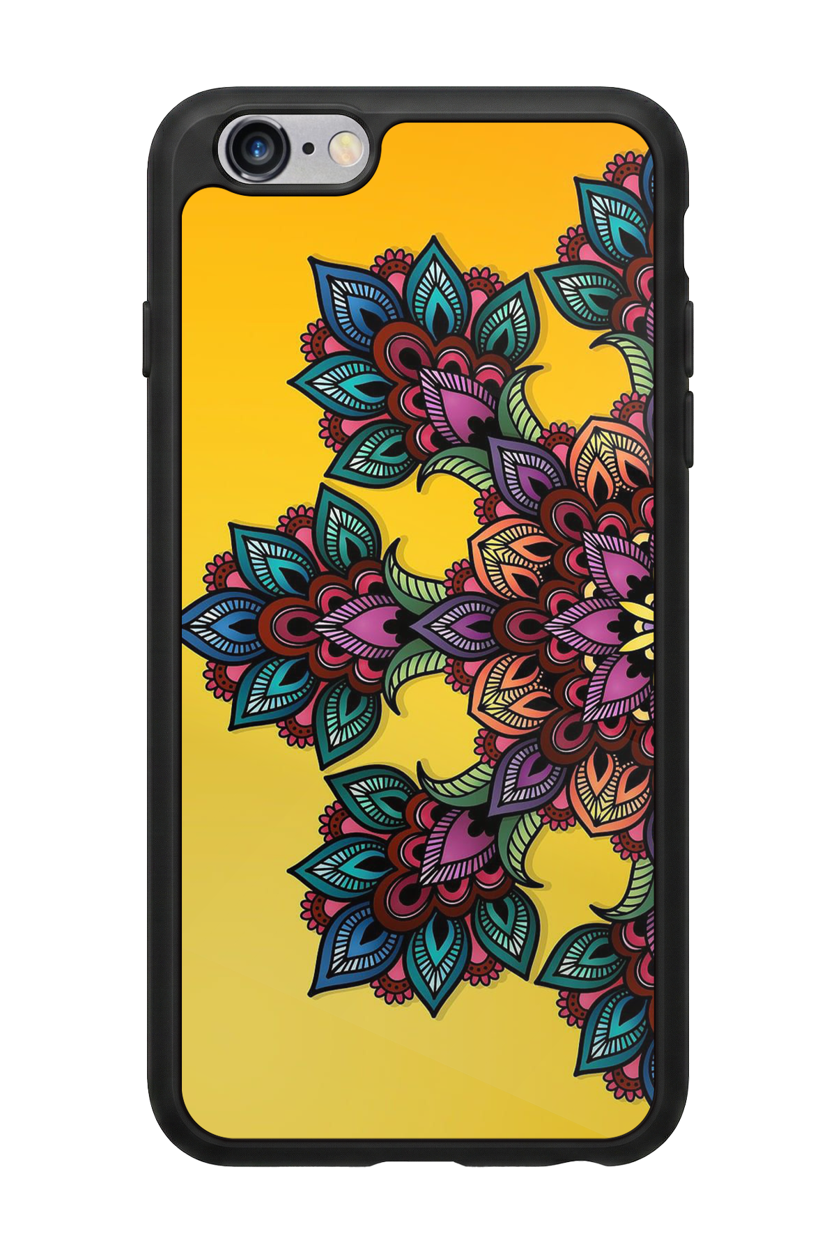 iPhone 6 Plus Uyumlu Mandala Tasarımlı Glossy Premium Kılıf