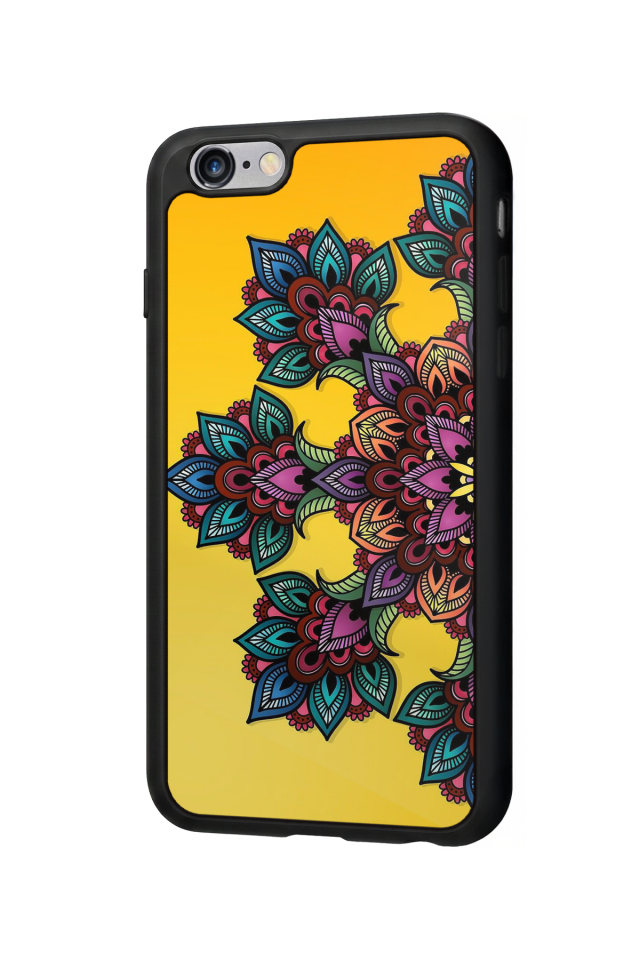 iPhone 6 Plus Uyumlu Mandala Tasarımlı Glossy Premium Kılıf