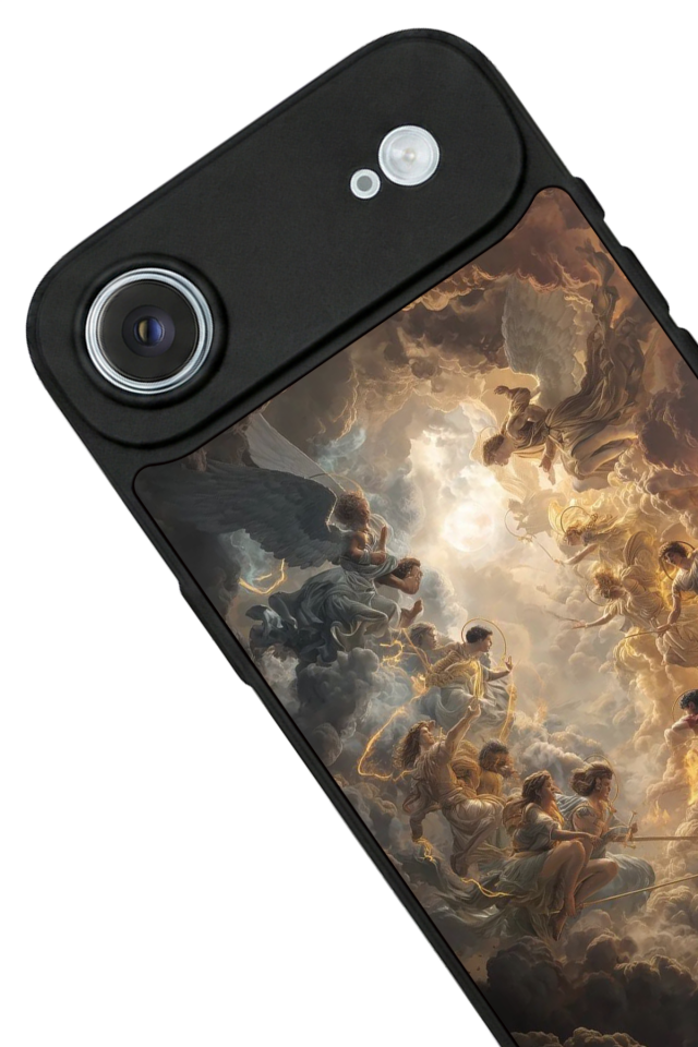 iPhone 17 Air Uyumlu Melek Tasarımlı Glossy Premium Kılıf