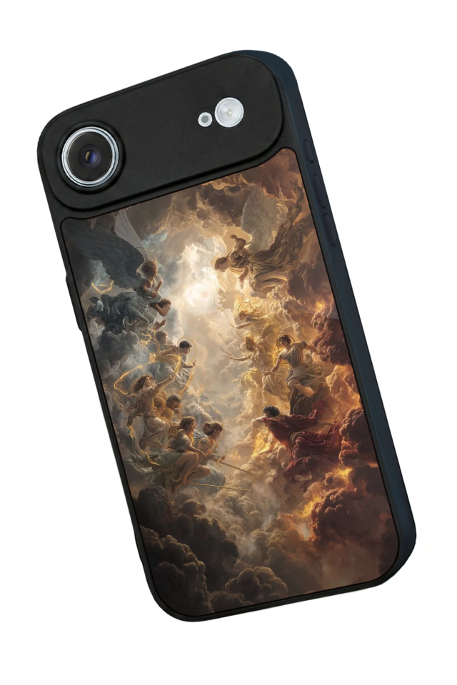 iPhone 17 Air Uyumlu Melek Tasarımlı Glossy Premium Kılıf