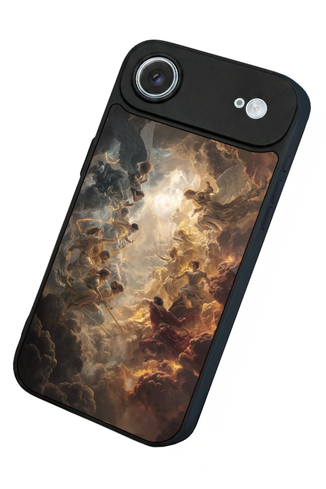 iPhone 17 Air Uyumlu Melek Tasarımlı Glossy Premium Kılıf