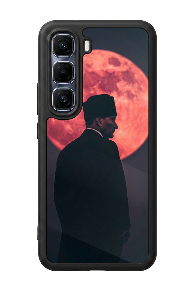 Infinix Hot 60 Pro Plus Uyumlu Mustafa Kemal Ataturk Tasarımlı Glossy Premium Kılıf
