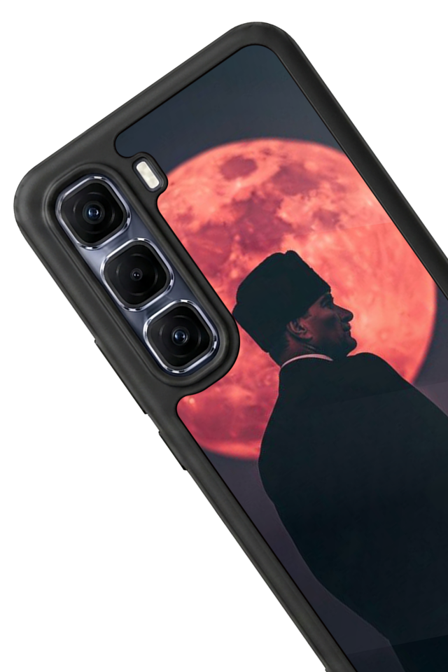 Infinix Hot 60 Pro Plus Uyumlu Mustafa Kemal Ataturk Tasarımlı Glossy Premium Kılıf
