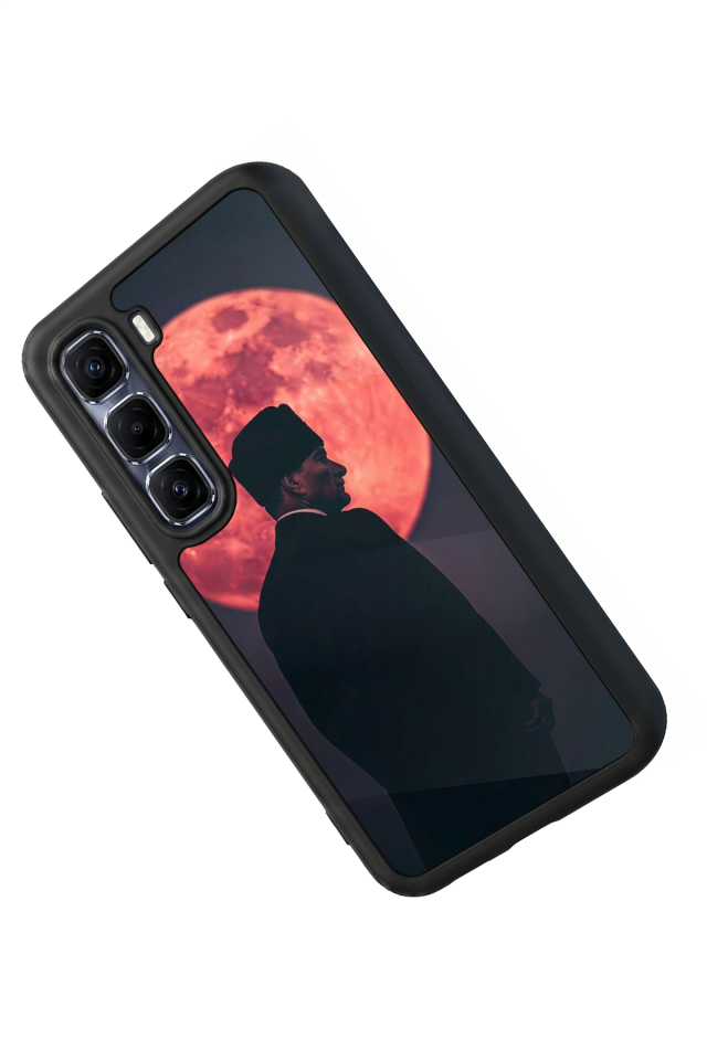 Infinix Hot 60 Pro Plus Uyumlu Mustafa Kemal Ataturk Tasarımlı Glossy Premium Kılıf