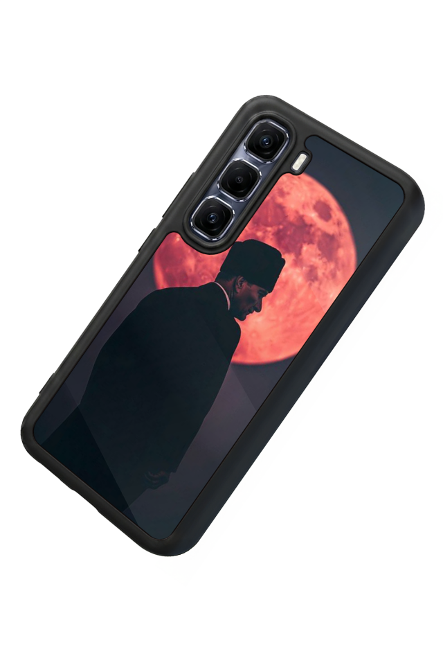Infinix Hot 60 Pro Plus Uyumlu Mustafa Kemal Ataturk Tasarımlı Glossy Premium Kılıf