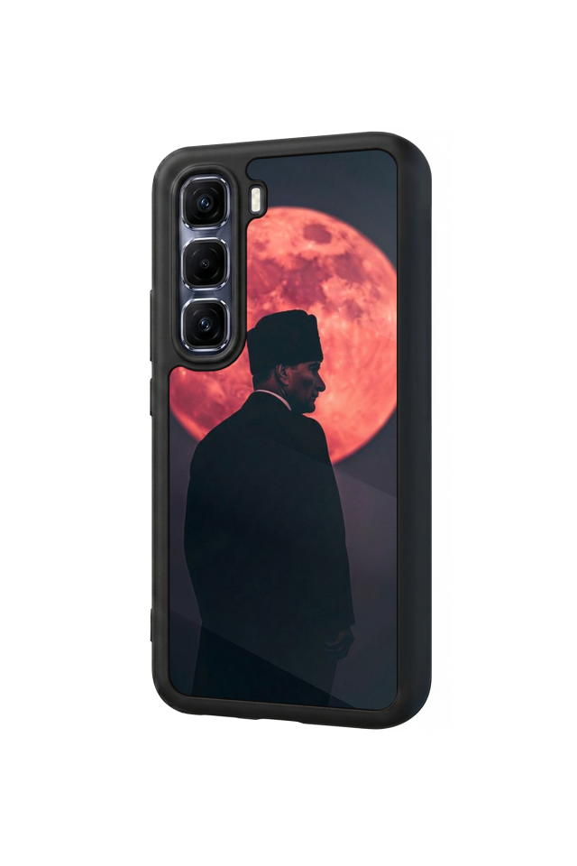 Infinix Hot 60 Pro Plus Uyumlu Mustafa Kemal Ataturk Tasarımlı Glossy Premium Kılıf